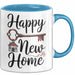 Neues Zuhause Eigentümer Tasse Geschenk Lustige Geschenkidee Spruch Alles Gute Zum Neuen Zuhause Blau Trendation