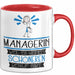 Managerin Weil Es Keinen Schöneren Beruf Gibt Tasse Geschenk für Eine Managerin Lustig Rot Trendation