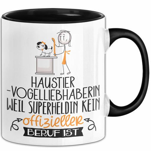 Haustier-Modedesignerin Geschenk Tasse Lustiger Spruch Haustier-Modedesignerin Weil Superheldin Kein Offizieller Beruf Ist Geschenkidee Trendation