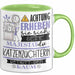 Katzenzüchterin Tasse Geschenk Lustiger Spruch Bitte Erheben Sie Sich Seine Majestät Die Katzenzüchterin Betritt Den Raum Grün Trendation