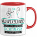 Musikerziehung Weil Es Keinen Schöneren Beruf Gibt Tasse Geschenk für Eine Musikerziehung Lustig Rot Trendation