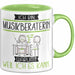 Musikberaterin Tasse Geschenk Ich Bin Musikberaterin Warum Weil Ich Es Kann Geschenkidee Geburtstag Grün Trendation