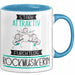 Rockmusikerin Tasse Geschenk Becher Stark Attraktiv Furchtlos Rockmusikerin Lustige Geschenkidee Blau Trendation