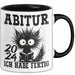 Abitur 2025 Ich Habe Fertig Geschenkidee Tasse Abi Bestanden Geschenk Prüfung Katze Kaffee-Becher Schwarz Trendation