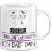 Geschenk für Tierschutzaktivistin Tasse Lustige Geschenkidee Geburtstag Ich Bin Tierschutzaktivistin Ich Darf Das Weiß Trendation