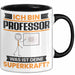 Professor Tasse Geschenk für Professor Geburtstag Lustiger Spruch Kaffee-Becher Was Ist Deine Superkraft Schwarz Trendation