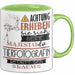Tierfotografin Tasse Geschenk Lustiger Spruch Bitte Erheben Sie Sich Seine Majestät Die Tierfotografin Betritt Den Raum Grün Trendation