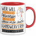 Handwerkerin Tasse Geschenk Spruch Wer Will Schon Prinzessin Sein Wenn Man Auch Handwerkerin Sein Kann Rot Trendation