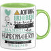 Hundennäherin Tasse Geschenk Lustiger Spruch Bitte Erheben Sie Sich Seine Majestät Die Hundennäherin Betritt Den Raum Grün Trendation