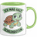 Schildkröte Tierliebhaber Tasse Geschenk Lustige Geschenkidee Spruch Ich Mag Halt Schildkröten Grün Trendation