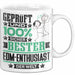 EDM-Enthusiast Geschenk Lustiger Spruch für EDM-Enthusiast Geschenkidee Bester EDM-Enthusiast Der Welt Weiß Trendation