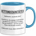 Rettungsdienst Notfallsanitäter Tasse Geschenk Lustige Geschenkidee Spruch Definition Rettungssanitäter Blau Trendation