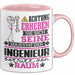 Ingenieur Geschenk Tasse Lustiger Spruch Erheben Sie Sich Der Ingenieur Betritt den Raum Rosa Trendation