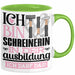 Schreinerin Ausbildung Start Geschenk Tasse Ich Bin Schreinerin In Der Ausbildung Ich Darf Das Kaffee-Becher Geschenkidee Grün Trendation