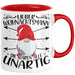 Lustige Tasse Weihnachten Lieber Weihnachtsmann Die Waren Alle Unartig Kaffee-Becher Geschenkidee Wichteln Wichtelgeschenk Rot Trendation