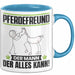 Pferdefreund Tasse Geschenk für Pferdefreund Der Mann Der Alles Kann Geschenkidee zum Geburtstag Blau Trendation