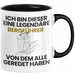 Bergführer Geschenk Tasse Lustige Geschenkidee Geburtstag für Bergführer Ich Bin Dieser Legendäre Bergführer Von Dem Alle Geredet Haben Kaffee-Becher Schwarz Trendation