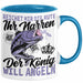 Angler Geschenk Tasse Spruch Männer Angeln Geschenkidee Kaffee-Becher Fischer Angeln Blau Trendation
