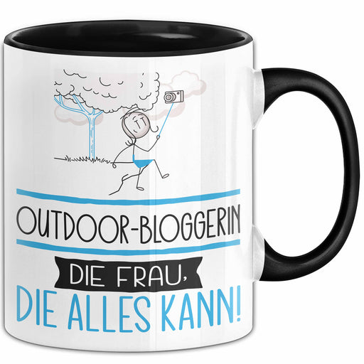 Outdoor-Bloggerin Geschenk Tasse Becher Die Frau Die Allen Kann Geschenkidee für eine Outdoor-Bloggerin Lustig Trendation