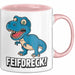 Dinosaurier Tasse Geschenk Lustige Geschenkidee Spruch Feifdreck Rosa Trendation
