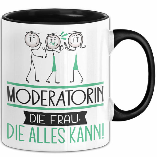 Moderatorin Geschenk Tasse Becher Die Frau Die Allen Kann Geschenkidee für eine Moderatorin Lustig Trendation