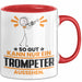 Trompeter Geschenk Tasse So Gut Kann Nur Ein Trompeter Aussehen Geschenkidee Kaffee-Becher Rot Trendation