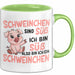 Schweinebauer Schweine Tier Tasse Geschenk Lustige Geschenkidee Spruch Schweinchen Sind Süß Ich Bin Süß Also Bin Ich Ein Schweinchen Grün Trendation