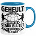 Handball Geschenk Tasse Geschenkidee Handball-Spieler Handballspielerin Mädchen Jungs Kaffee-Becher Geheult Wird Erst Wenn Es Stark Blau Trendation