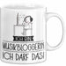 Geschenk für Musikbloggerin Tasse Lustige Geschenkidee Geburtstag Ich Bin Musikbloggerin Ich Darf Das Weiß Trendation
