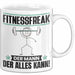 Fitnessfreak Tasse Geschenk für Fitnessfreak Der Mann Der Alles Kann Geschenkidee zum Geburtstag Weiß Trendation