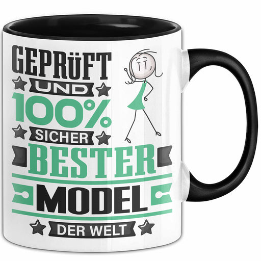 Model Geschenk Lustiger Spruch für Model Geschenkidee Bester Model Der Welt Schwarz Trendation