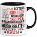 Musikberater Geschenk Tasse Lustiger Spruch Erheben Sie Sich Der Musikberater Betritt den Raum Schwarz Trendation