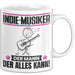 Indie-Musiker Tasse Geschenk für Indie-Musiker Der Mann Der Alles Kann Geschenkidee zum Geburtstag Weiß Trendation