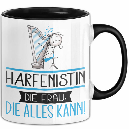 Harfenistin Geschenk Tasse Becher Die Frau Die Allen Kann Geschenkidee für eine Harfenistin Lustig Trendation