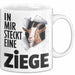 Ziegenbauer Ziegen Tier Tasse Geschenk Lustige Geschenkidee Spruch In Mir Steckt Eine Ziege Weiß Trendation
