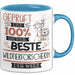 Beste Wildtierforscherin Der Welt Tasse Geschenk für Eine Wildtierforscherin Geprüft Und Sicher Geschenkidee Geburtstag Weihnachten Blau Trendation