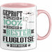 Fluglotse Geschenk Lustiger Spruch für Fluglotse Geschenkidee Bester Fluglotse Der Welt Rosa Trendation