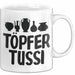 Töpferin Tasse Geschenk Töpfer Tussi Geschenkidee Töpfern Becher Weiß Trendation