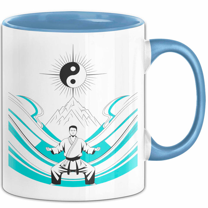 Kampfsportler Tasse Geschenk Lustige Geschenkidee Spruch Für Disziplin Sucher Blau Trendation