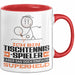 Tischtennisspieler Geschenk Tasse Ich Bin Tischtennisspieler Aber Sag Doch Einfach Superheld Lustige Geschenkdiee für Tischtennisspieler Kaffee-Becher Rot Trendation
