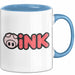 Schweinezüchter Schweine Tier Tasse Becher Geschenk Lustige Geschenkidee Spruch Grunz Blau Trendation
