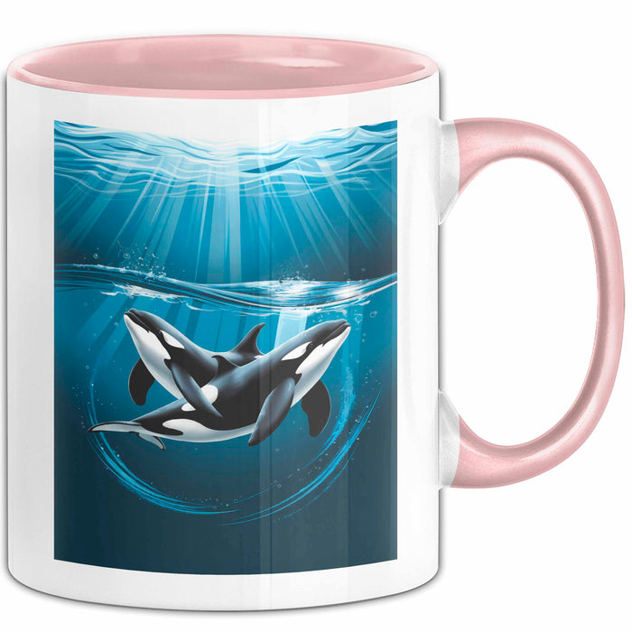 Wal Tier Tasse Geschenk Lustige Geschenkidee Spruch Rosa Trendation