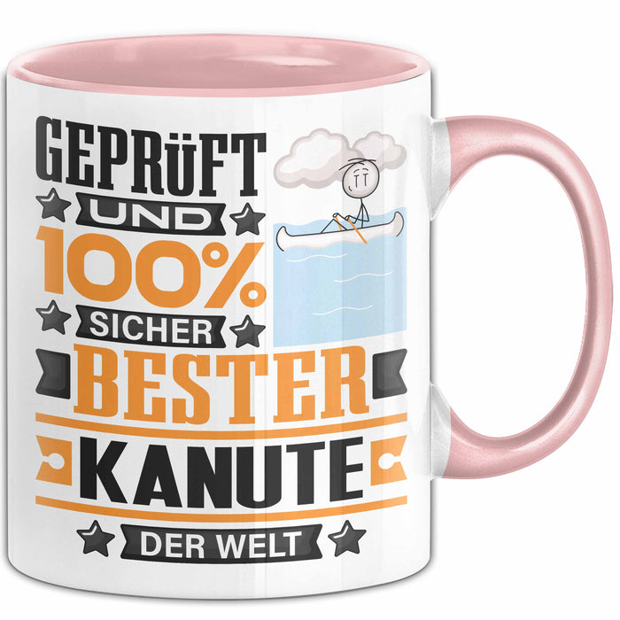 Kanute Geschenk Lustiger Spruch für Kanute Geschenkidee Bester Kanute Der Welt Rosa Trendation