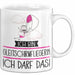 Geschenk für Gleitschirmfliegerin Tasse Lustige Geschenkidee Geburtstag Ich Bin Gleitschirmfliegerin Ich Darf Das Weiß Trendation