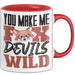 Fuchs Tasse Geschenk Fox Devils Wild Spruch Lustige Geschenkidee Rot Trendation