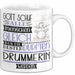 Drummerin Geschenk Becher Tasse Gott Schuf Alle Menschen Gleich Nur Die Besten Durfeten Drummerin Werden Geschenkidee Lustig Weiß Trendation