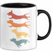 Hunde Tasse Geschenk Hunde Silhouetten Tierliebhaber Spruch Schwarz Trendation