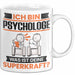 Psychologe Tasse Geschenk für Psychologe Geburtstag Lustiger Spruch Kaffee-Becher Was Ist Deine Superkraft Weiß Trendation