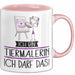 Geschenk für Tiermalerin Tasse Lustige Geschenkidee Geburtstag Ich Bin Tiermalerin Ich Darf Das Rosa Trendation