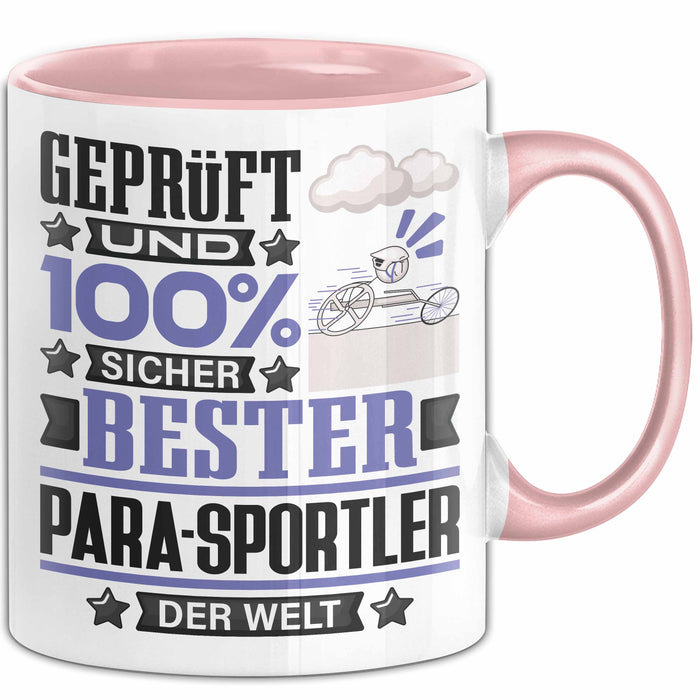 Para-Sportler Geschenk Lustiger Spruch für Para-Sportler Geschenkidee Bester Para-Sportler Der Welt Rosa Trendation